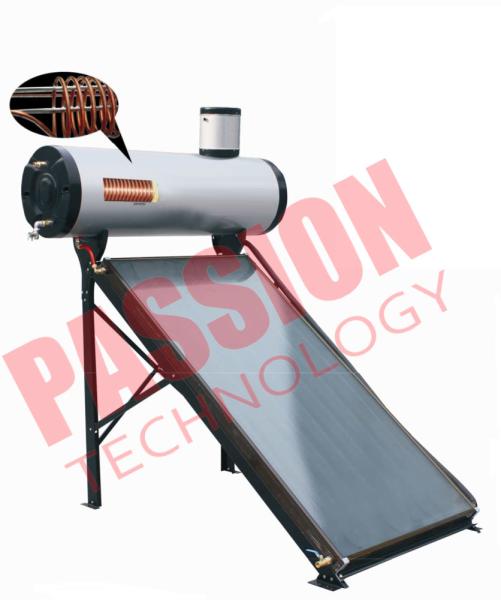 Quality 200L Integrated Pressure Copper Coil Pre Heated Solar Water heater Color Steel Type For Home for sale