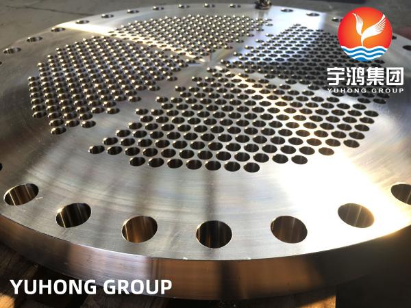 Quality ASTEM A182 F316L Stainless Steel Tubesheet Forged For Heat Exchanger PT Availble for sale
