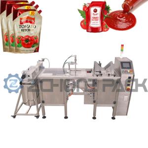China Ketchup Liquid Packing Machine Doypack Packing Machine Tomato Sauce Pouch wholesale