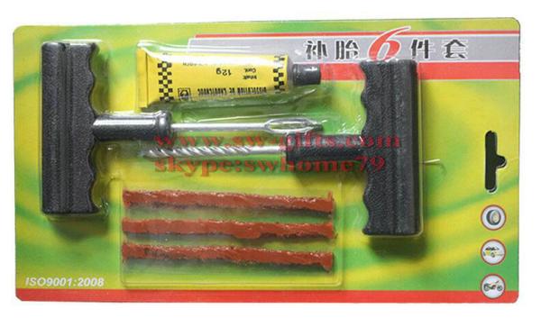 Quality 2017 New Car Tire Repair Tool Kit For Tubeless Emergency Tyre Fast Puncture Plug Repair Block Air Leaking For Car Truck for sale