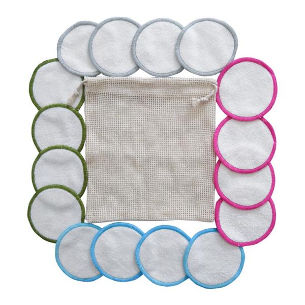 Quality OEM Reusable Makeup Remover Pads With 2 Layer Super Absorb Dry / Ventilated Storage for sale
