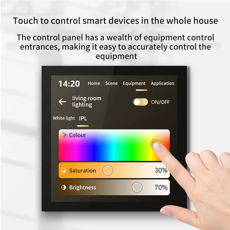 4 Inch Tuya Zigbee Gateway Smartlife Zigbee Hub In Wall Control Panel