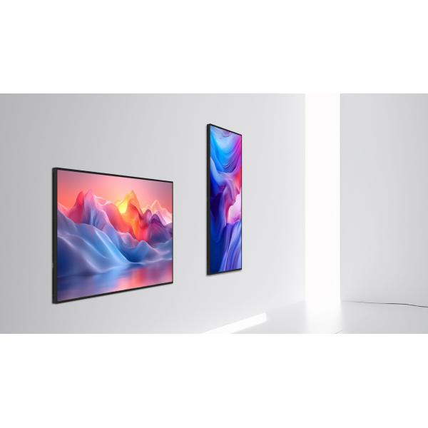 Ultra Thin 43Inch Wall Mounted Digital Signage Advertising Player Factory's Intelligent Motherboard Indoor Elevator 1 Year CMS