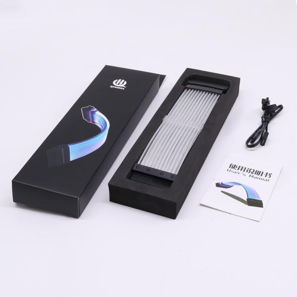 PC 24Pin RGB Computer Electronics Cable 5V 3Pin Synchronous Single Headlight 200mm