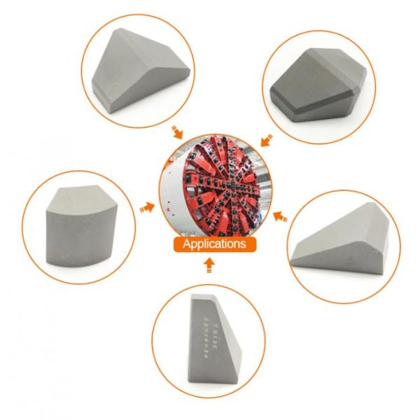 TBM Cemented Carbide Tool , Sand Blasting Cemented Tungsten Carbide Disc Cutter