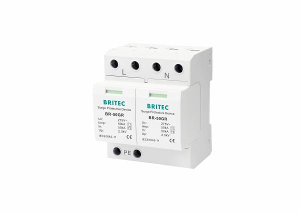 Quality Surge Protective Device SPD Class I Surge Protector Iimp 50KA Arrester for sale