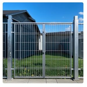 China Galvanized Metal Railing Fence - Modern Anti-Theft Garden Wall wholesale