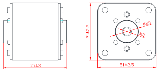 315 Amp High Speed 500VAC ESS Fuse 51x51mm European Square