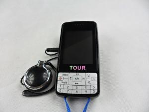 007B Automatic Induction Portable Tour Guide System Black Digital Audio Guide Device