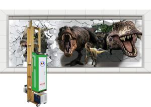 China Vertical UV Wall Printer , Mural Inkjet Printer Automatic Photos Printing wholesale