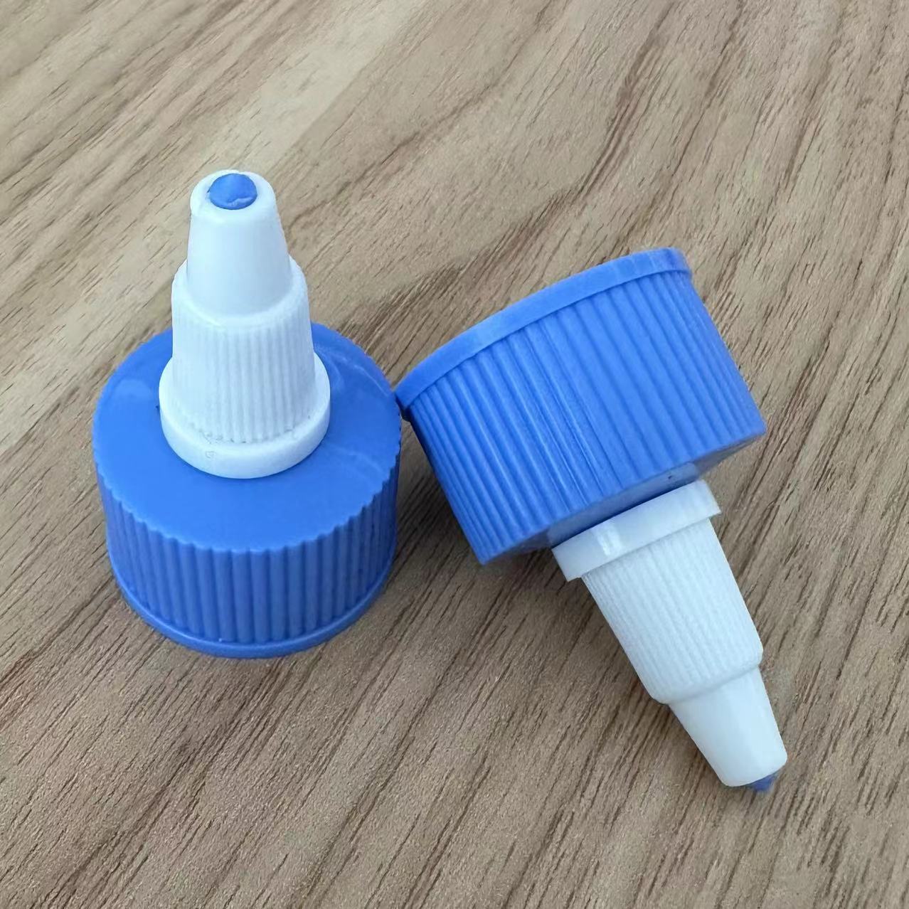 Convenient 24/410 Twist Top Cap for Liqui Bottle in Blue Color