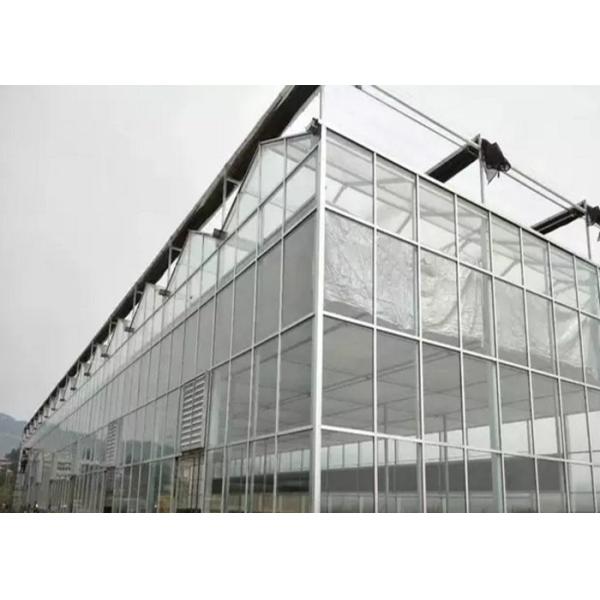Large Glass Greenhouse For Farm Aquaculture Livestock Breeding Ecological