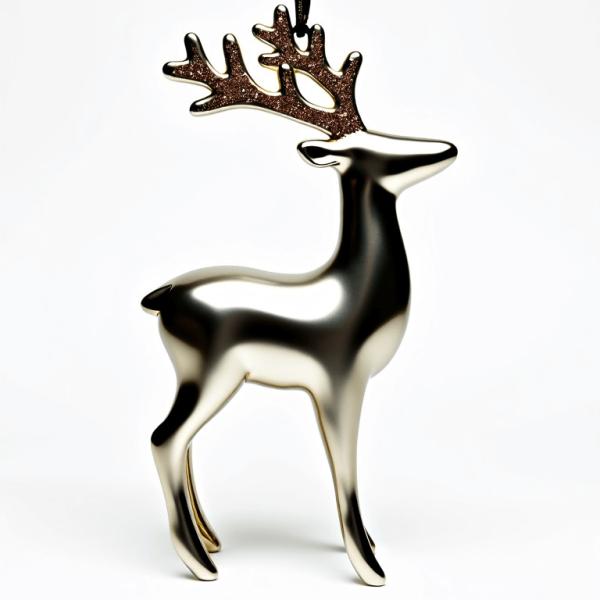 Bring Joy Elegance To Holiday Decor With Majestic Elegance Reindeer Ornament