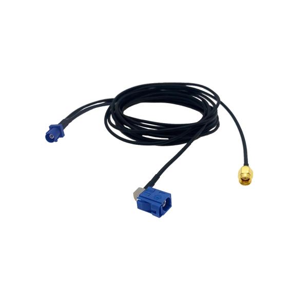 SMA GPS Power Battery Cable 2M 5M Fakra C Male Right Angle Y Type Splitter