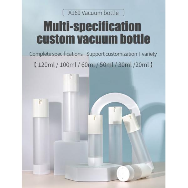 Airless Lotion Bottle 50ml 30ml 100ml Color Skincare Plastic Bottles Refillable Airless Skincare Packaging