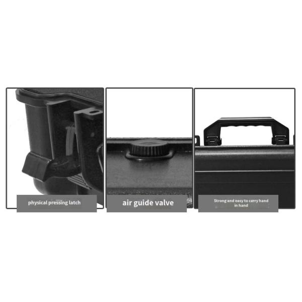 Custom ABS Portable Tool Box IP67 Waterproof Shockproof Case