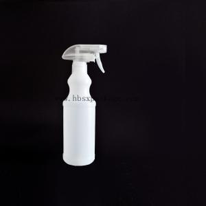 China 500ml plastic PE spray bottle with trigger sprayer head for washing cleaning wholesale