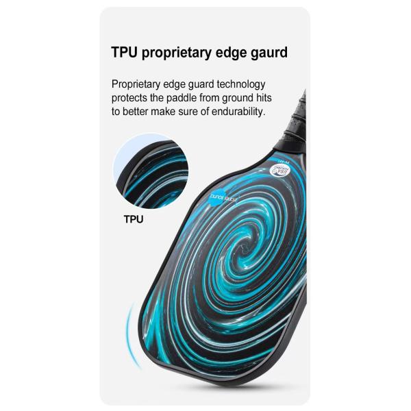 Lightweight Durable Carton Fiber Pickleball Paddles Set Of 4 With Balls And Carry Case