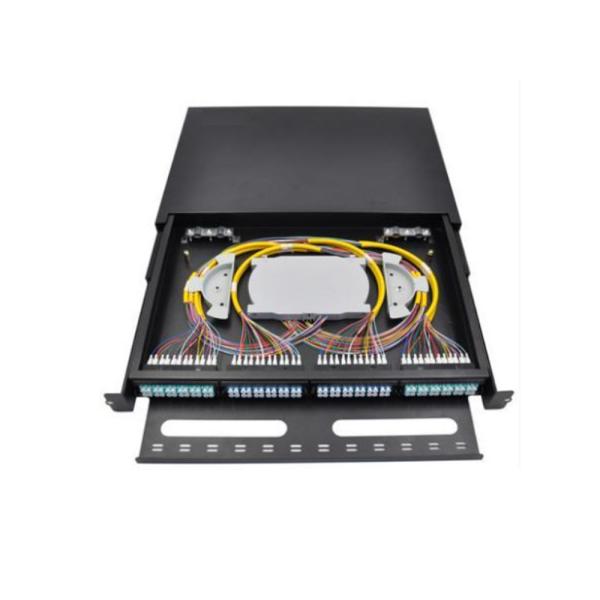 96FO MPO MTP Patch Panels LC Duplex 1U Fiber Patch Panel 12 Slot