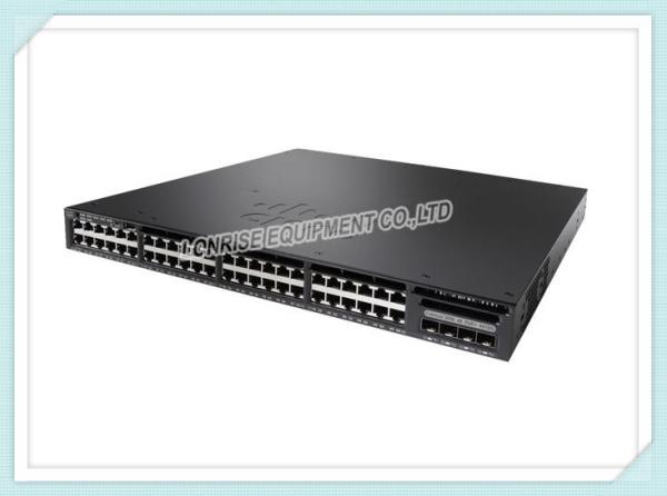 Quality Cisco Ethernet Network Switch WS-C3650-48FQ-E 48 Port Full PoE 4x10G Uplink IP Services for sale