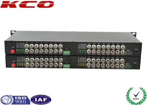 China Video To Fiber Optic Converter 32 Video Ways Rack Mountable Long Distance Point wholesale