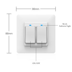WIFI 2 Gang Smart Switch No Neutral