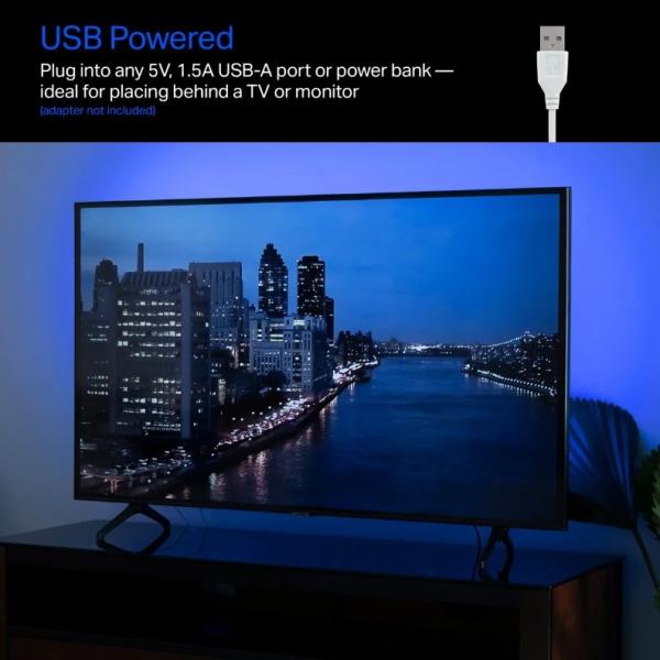 Dimmable 5V 1.5A LED Strip Lights Series With Adhesive Backing 90 Ra Cob LEDs CE/RoHS Certified