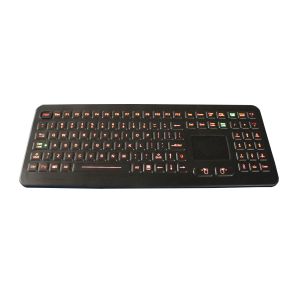 China IP68 waterproof industrial rubber medical keyboard with backlit touchpad wholesale