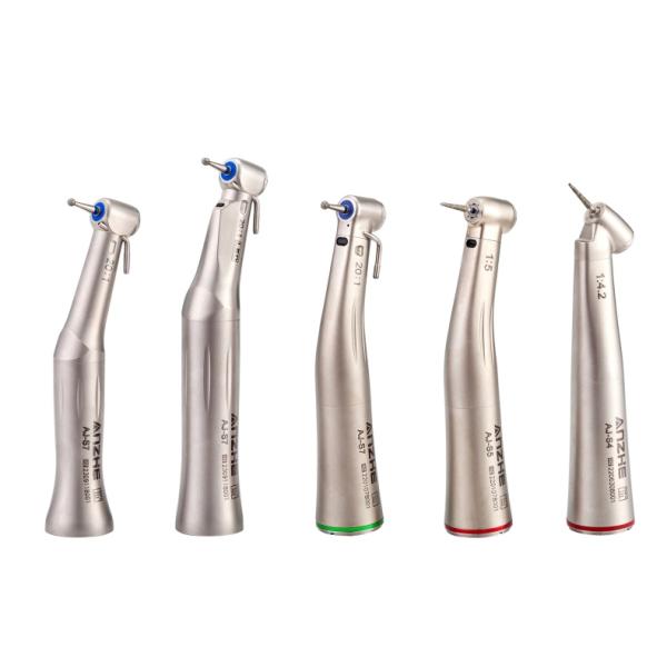 Increasing Speed 1:5 Dental Handpiece Push Button Contra Angel Air Turbine Internal Spray Fiber Optical Dental Handpiece