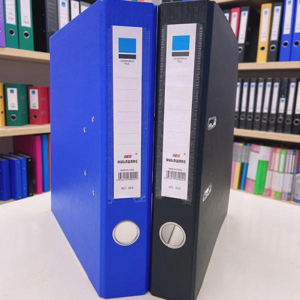 A4/FC Lever Arch File Folder Durable Cardboard Clip for Essential Office Supplies