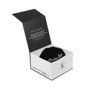 China Magnetic Folding Hat Box Square Display Custom Hard Cardboard Uv Resistant on sale