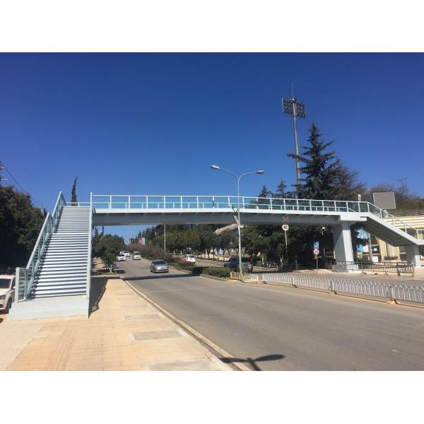 China Crossing Peace Pedestrian Overpass Bridge Construction City Sightseeing Skywalk Handrail wholesale