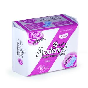 China Overnight Sanitary Towel Pads Disposable Women Cotton Surface With Wings wholesale