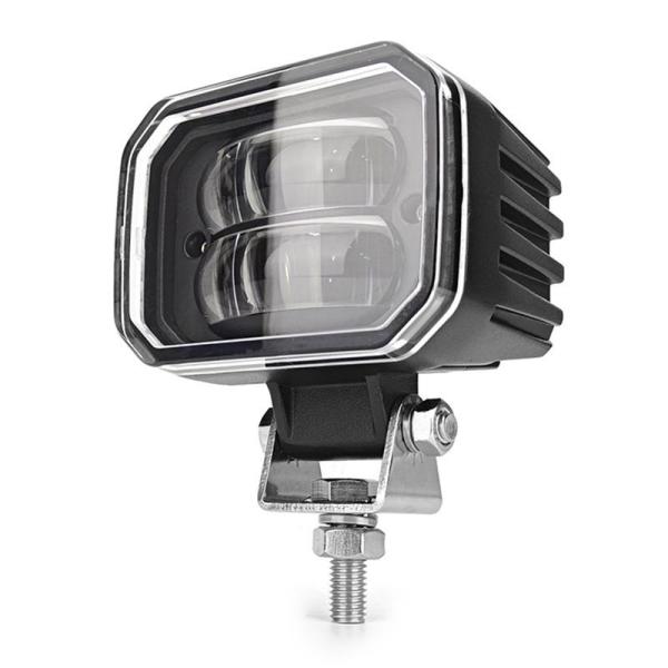 10V - 80V Forklift Red Zone Light 30W LED Forklift Safety Lights With Bracket Stainless Steel