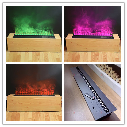 Decoration Heating Water Vapor 3-In-1 Multi-Function Simulated Flame Color Change Electric Fireplace
