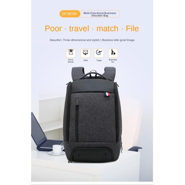 600D Multifunctional Anti Theft Backpack For 14'' Laptop