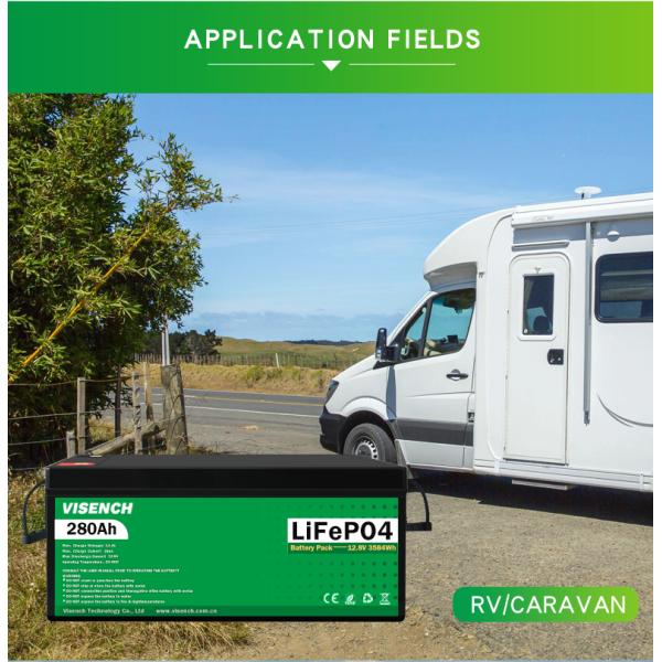 Visench Solar Energy 12V 280Ah Rechargeable Lithium Iron Phosphate Battery 12.8V 280Ah Lifepo4 Batteries