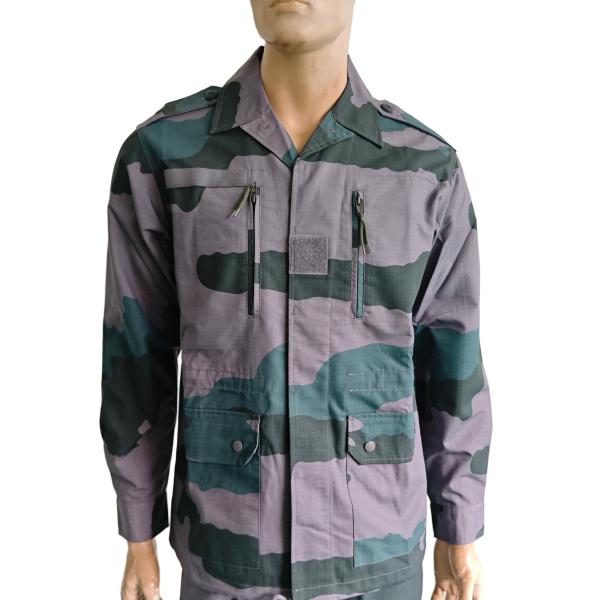 Breathable and Abrasion Resistant French Military Uniform Set in Stealth Purple F1 Combat System for Comfort and Protection