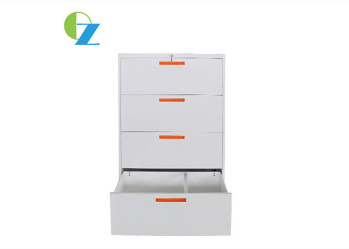 Cold Rolled Steel D452MM Metal Lateral File Cabinets 4 Drawer Office Modern