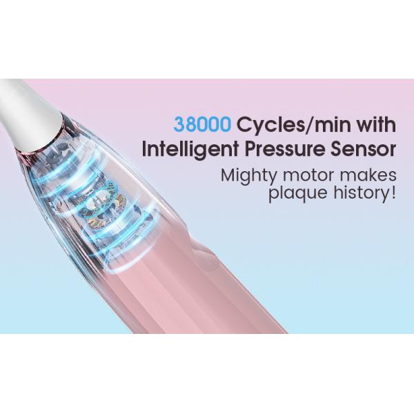 Soft Bristle Electric Toothbrush ABS Plastic Rechargeable IPX7 Waterproof Travel-Friendly Teeth Whitening Sonic Technology