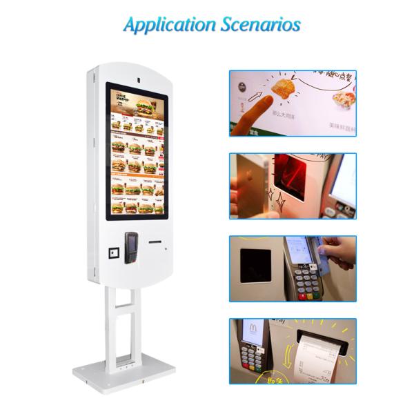 32 Inch Kiosk Self Payment Interactive Fast Food Kiosk Ordering