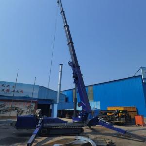 China Rubber Crawler Cantilever Electric Crane Hydraulic Telescopic Outrigger Small Cranes for Narrow Space wholesale