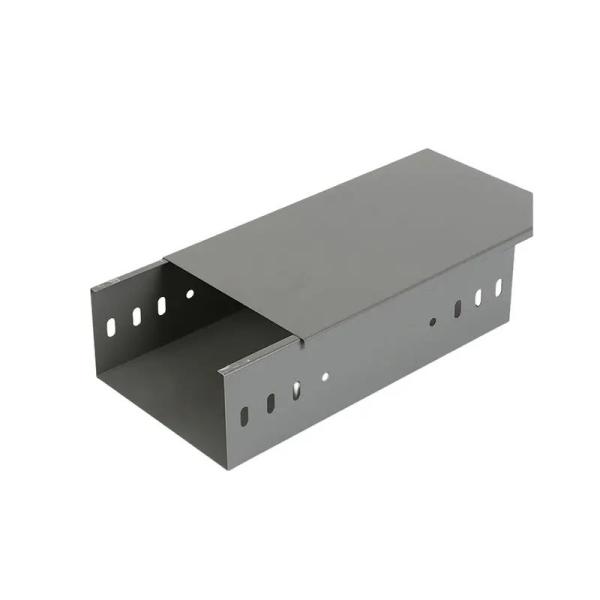 Silver ISO 9001 Wall Mount Electric Cable Tray Industrial With Customizable Weight / Load Capacity