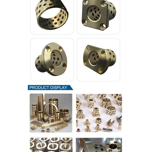 MPTNZ6-15 Size 10*6*15H Oil Free Metal Du graphite bronze Bushing Copper Brass Shaft Sleeve Shaft Bushing Sleeve