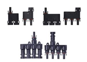 Waterproof IP68 MC4 Branch Connector , Solar Panel Branch Connector DC 1000V