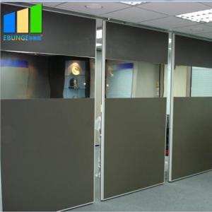 China Customized Sound Proof Partitions Half Glass Wall Partition With Multi Color on sale