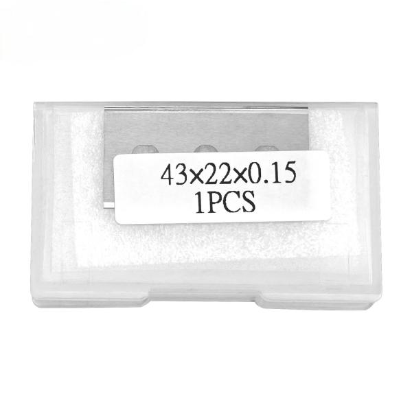 57x19x0.4mm Tungsten Carbide Blade Double Edges Industrial Slotted Cutter For Film Cutting