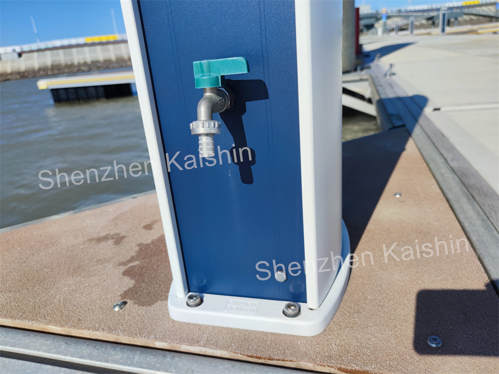 Lack Floating Platform Power Pedestal With Electric LED Light Marine Bollards Service Pedestal Marina Power Pedestal