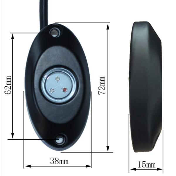 Waterproof 6 Pods Bluetooth Rgb Led Rock Lights