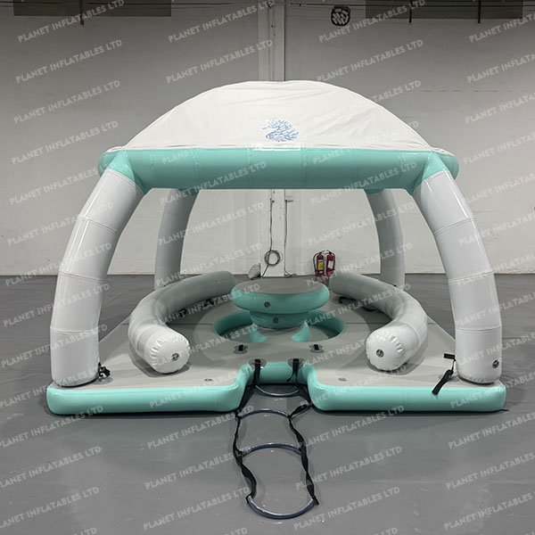 High Quality Sea Waterproof Airtight Water Leisure Float Tent Inflatable Floating Pontoon Island Dock for Yacht